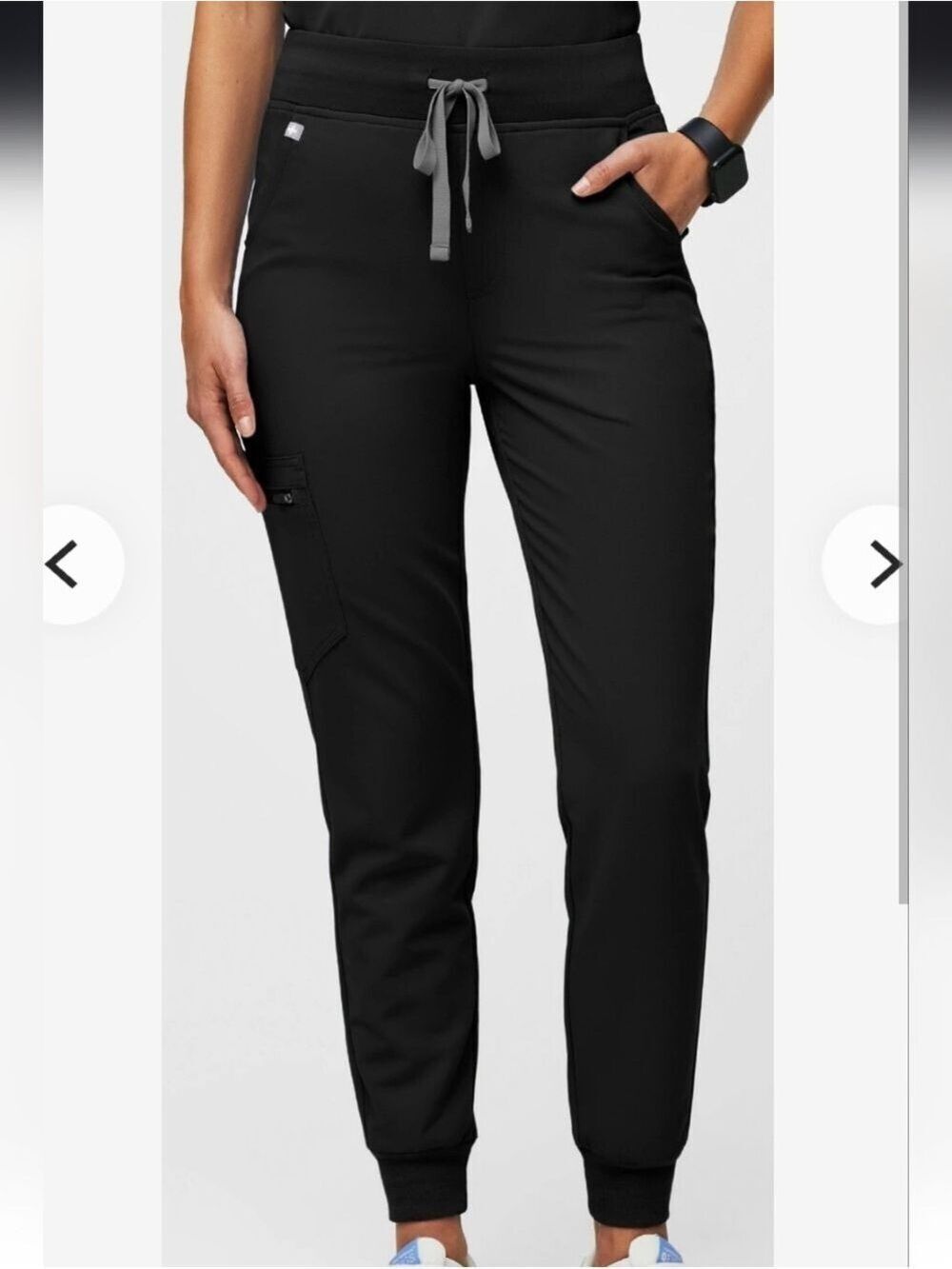 Figs Black Zamora Jogger High Waisted